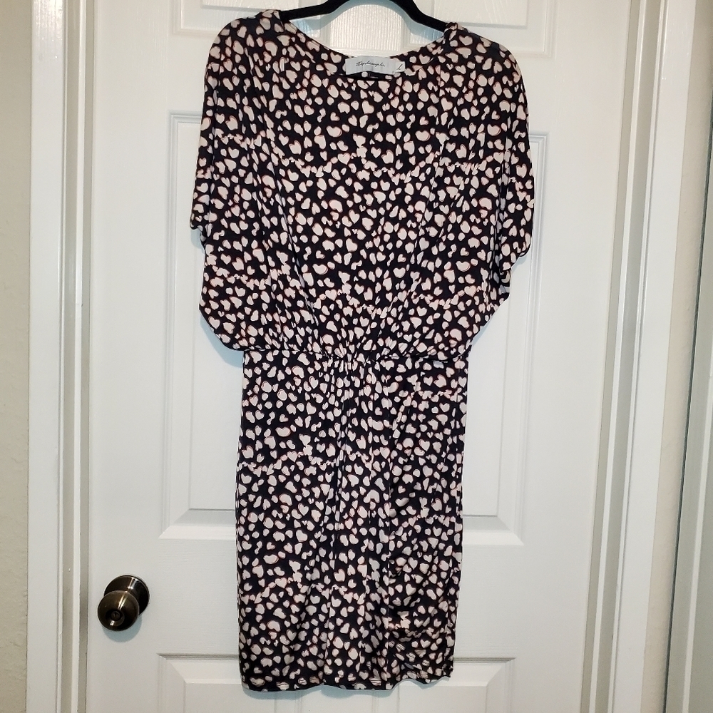 T Bags Abstract Heart Printed Dress Valentines Day Date Large
